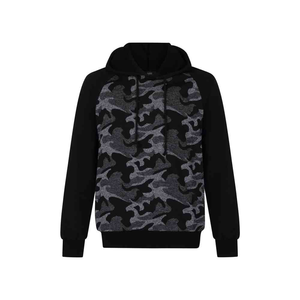 Banned - Camo Sweat à capuche - Noir/Gris